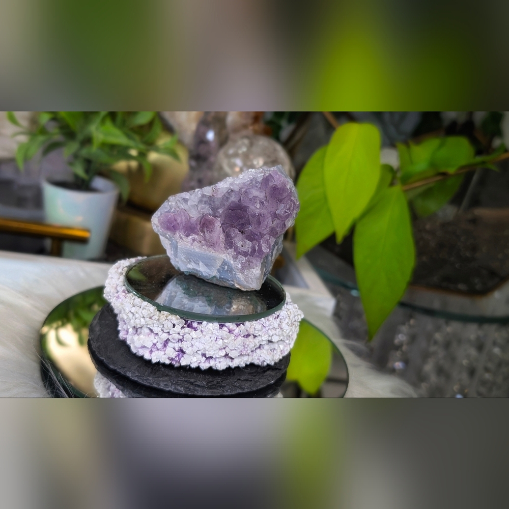 Amethyst & Blue Agate Crystal Cluster